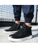 Arrival  High  High Top Men Canvas Shoes Flats Casual Sneakers Men Lace-up Casual Shoes Zapatos Hombre 896