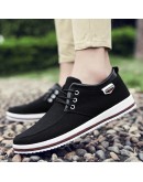  Spring/Autumn Casual Shoes For Men  Comfortable Lace-up Adult Male Sneaker Footwear Plus Size fgw