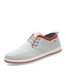  Spring/Autumn Casual Shoes For Men  Comfortable Lace-up Adult Male Sneaker Footwear Plus Size fgw