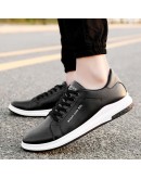 Men casual shoes  breathable pu leather shoes men sneakers tenis masculino adulto spring lace-up flats men shoes855