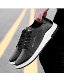 Men casual shoes  breathable pu leather shoes men sneakers tenis masculino adulto spring lace-up flats men shoes855