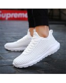 Breathable Men Casual Shoes Woven Shoes Soft comfortable Sneakers  Thick bottom Men Adulte Chaussures pour hommes