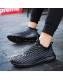 Breathable Men Casual Shoes Woven Shoes Soft comfortable Sneakers  Thick bottom Men Adulte Chaussures pour hommes