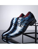 Shoes men  men flat pu leather business dress shoes comfortable tip men party wedding shoes plus size 722