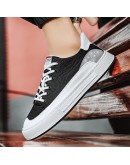 2023Men Shoes Vulcanized Shoes Mens  Sneakers Summer Spring Ice Silk Casual Brethable Sports Shoes Walking Shoes Male New