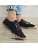 Style Hemp Insole Fisherman Breathable Shoes Cool Summer Canvas Shoes Men Sneakers  Casual Flat Loafers Espadrille yuj89