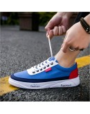  Canvas Shoes Men Spring Autumn Casual Shoes Mens Shoes Lace-Up Canvas Flat  Shoes frt67