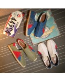 Spring Autumn Hemp Wrap Mens Casual Espadrilles Shoes Man Breathable Canvas Flat Shoes Male  Sewing Slip On Loafers