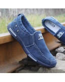 Canvas Men Shoes Denim Lace-Up Men Casual Shoes Plimsolls Breathable Male Footwear Spring Autumn Hz