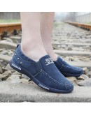 Canvas Men Shoes Denim Lace-Up Men Casual Shoes Plimsolls Breathable Male Footwear Spring Autumn Hz