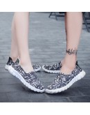 Mens Loafers Summer  Breathable Hand Knitted Canvas Espadrilles Men Flat Shoes Driving Footwear Male hjm78