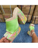 Chunky Platform High Heels Sandals Women 2023 Summer Thick Heeled Beach Slippers Woman Plus Size 43 Outdoor Slides Flip Flops