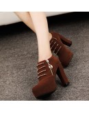 miaoguan 10.5cm High Heels Women Pumps Casual Women Shoes High Heel Ankle Boots Women Boots Summer Shoes Women Pumps Botas