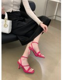 2023 Summer Narrow Band Women Sandal  Crystal Ladies Elegant Gladiator Shoes Thin High Heel Dress Party Pumps