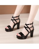 Arrival Platform Sandals Women's Wedding Shoes 2023 Summer High Heels Gladiator Sandals Patent Leather Sandals