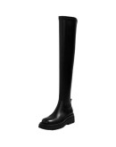  Female Platform Thigh High Boots  Slim Chunky Heels Over The Knee Boots Women Party Shoes Woman