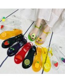 Women Slippers Transparent PVC Fruit Decoration Sandals For Ladies Summer Outdoor Buckle Strap Beach Shoes Female  