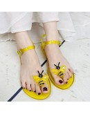 Women Slippers Transparent PVC Fruit Decoration Sandals For Ladies Summer Outdoor Buckle Strap Beach Shoes Female  