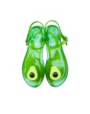 Women Slippers Transparent PVC Fruit Decoration Sandals For Ladies Summer Outdoor Buckle Strap Beach Shoes Female  