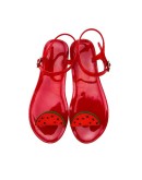 Women Slippers Transparent PVC Fruit Decoration Sandals For Ladies Summer Outdoor Buckle Strap Beach Shoes Female  