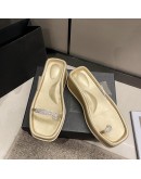 Female Shoes Slippers Heels On A Wedge Platform Jelly Slides Med  2023 High Summer Transparent Soft Flat  Rome Fabr