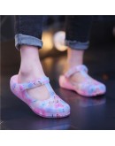 Miaoguan Summer Jelly Shoes Flat Simple Women Sandals   Casual Slipper Woman Breathable PVC Sandals Plus Size 